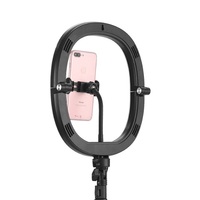 Anneau lumineux pour studio photo selfie, appareil photo de maquillage, avec trépied rétractable de 53 pouces, lampe LED de 10 pouces, tik tok