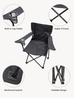Chaise longue pliante d'extérieur légère et portable en acier inoxydable moderne de haute qualité pour le camping, la plage, la randonnée, la pêche et les pique-niques