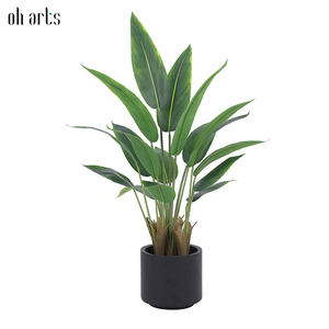 OH ARTS Plante artificielle Oiseau de paradis, grande plante, faux arbre <span class=keywords><strong>en</strong></span> soie, feuille de <span class=keywords><strong>bananier</strong></span> <span class=keywords><strong>en</strong></span> <span class=keywords><strong>pot</strong></span> pour intérieur, extérieur, jardin, centre commercial - Product Image 2