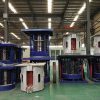Fourneau de fusion à induction industriel en acier, fer et aluminium Hongteng 100 kg, 250 kg, 500 kg, 1 T, 2 T