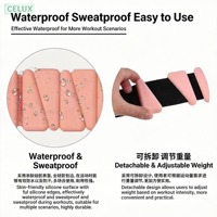 Bracelets lestés ajustables en silicone pour poignets et chevilles avec fermeture Velcro personnalisée pour Yoga, Pilates, Marche, Danse et Entraînement à domicile