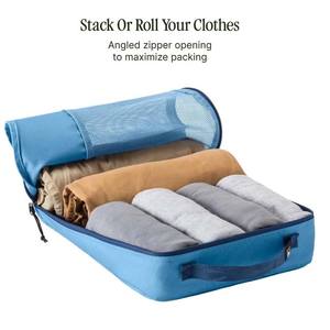 Organiseurs de bagages de voyage en polyester imperméable unisexes, <span class=keywords><strong>3</strong></span> pièces, cubes de rangement pour bagages, accessoires de voyage - Product Image 3