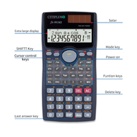 Calculatrice Scientifique FX 991MS pour Collège et Lycée, 401 Fonctions, Alimentation Double