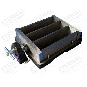 תבנית טיט בטון מלט שלוש כנופיות מעבדה יציקת טיט פלדה קוביית תבניות בדיקה אזרחית מכשיר בדיקה תבניות בדיקה - Product Image 4