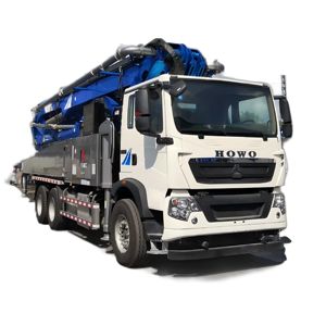 JIUHE Factory High Efficiency Good Brand Boom Pump with 1 Year <b>Engine</b> Warranty 38m Concrete Pump Truck Concrete Delivery Machine - Product Image 1
