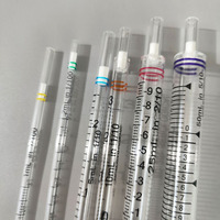 Pipette de Mesure Sérologique Stérile en Polystyrène pour Laboratoire, 1ml, 2ml, 5ml, 10ml, 25ml, 50ml, 100ml, en Plastique, avec Pipette