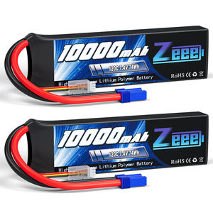 Baterai Lipo Zeee 2S 10000mAh 7.4V 120C Konektor EC5 Soft Case Baterai RC untuk Mobil RC Off Road Truk Tank Balap Model Hobi - Product Image 1