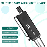 Amplificateur de casque passif professionnel PM1-1, convertisseur de moniteur intra-auriculaire personnel XLR pour les performances sur scène en direct, ceinture