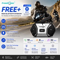 Intercom pour casque de ski FreedConn FREE+ Mesh 2.0, 256 motards, portée de 2 km, étanche