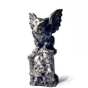 Piedra de llama natural tallada <span class=keywords><strong>Hell</strong></span> <span class=keywords><strong>Dog</strong></span> decoración personalizada del hogar - Product Image 6