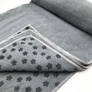 Wholesale Absorbent Yoga Towels Eco Friendly Anti Slip Custom Logo Yoga Mat Towel Non Slip For Hot Yoga
