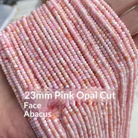 Perles facettées en pierre naturelle 2*3mm, perles rondelles et abacus, perles facettées en cristal naturel, fabricant en gros, accessoires de bijoux DIY