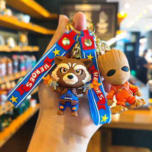 <span class=keywords><strong>Porte</strong></span>-<span class=keywords><strong>clés</strong></span> en gel de silicone 3D Anime, best-seller, Spider-Man, Iron Man, Hulk, cadeau d'affaires, non toxique, emballé individuellement - Product Image 3