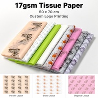 Papier de soie coloré de luxe 17 g/m² avec logo personnalisé imprimé pour emballage cadeau, vêtements, chaussures et boîtes cadeaux