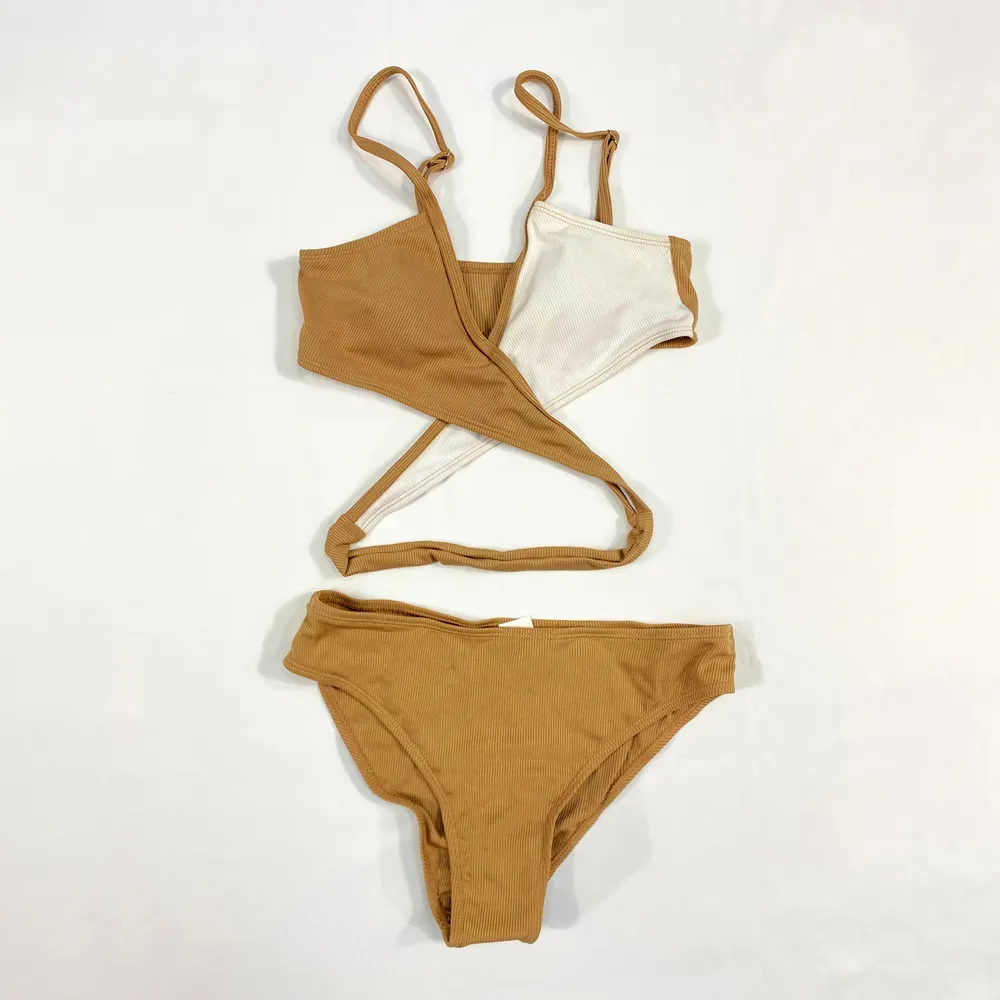 Hot Sale Popular Women Bandeau Bandage Bikini Set Swimwear Beach Wear Summer Vintage Women's Swimsuits
