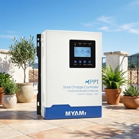 Contrôleur de charge solaire intelligent MYAMi 60 ampères MPPT 60A 12V-96V avec écran LCD et RS485, prend en charge l'entrée PV 230V, chargeur solaire
