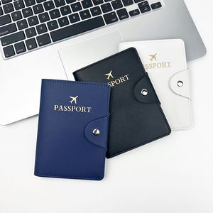 Bolsa de Pasaporte de PU de Alta Calidad, Porta Tarjetas, Cartera de Viaje, Porta Tarjetas de Crédito, Porta Identificación, con Botones, Logotipo Personalizado - Product Image 2