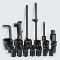 Clés à douilles résistantes pour camions, outils de 26 pièces, jeu de douilles de 3/4 pouces