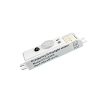 Interrupteur d'éclairage infrarouge vert Hynall HNS133PIR avec variateur de luminosité, capteur de mouvement PIR, sortie 12-24V DC 0-10V, montage au plafond ou au mur