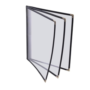 Cafe EXPRESS Couverture de menu à triple panneau Livret 6 vues Format A4 14 "x 8.5" des fournisseurs Yimi - Product Image 1