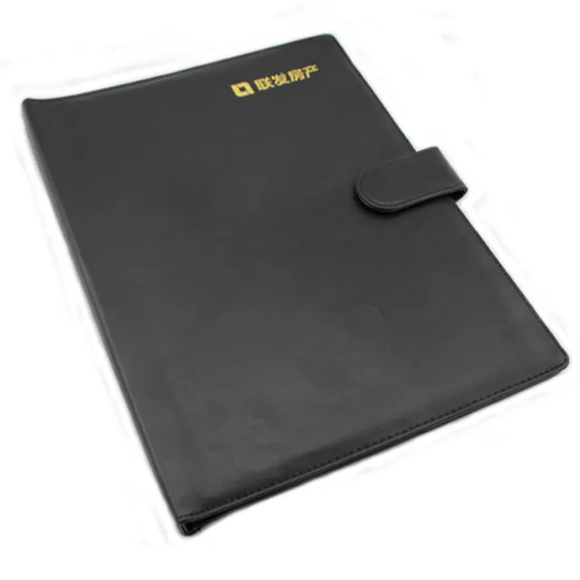 Business Portfolio A4 Conference Organiser Manufacture PU Leather Portfolio File Folder