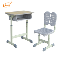 Meubles scolaires durables et réglables, bureaux et chaises scolaires écologiques en ABS, mobilier d'étude multifonctionnel pour une utilisation en classe