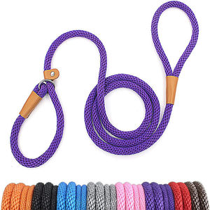 Kingtale Laisse antidérapante pour chien Laisse à corde avec mousqueton Laisse tressée robuste pour dressage <span class=keywords><strong>de</strong></span> chien Laisse d'entraînement sans traction - Product Image 1