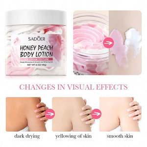 Crema Hidratante para Piel Seca de Marca Privada, Orgánica, Vegana, Manteca Corporal Batida Tipo Helado, Manteca Corporal Batida Blanqueadora de Miel y Melocotón - Product Image 6