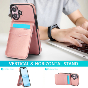 Funda Magnética para Teléfono con Ranuras para Tarjetas, Tipo Bandolera, Ideal para Viajes, para 17/17 Pro Max/16 Pro Max/16, de Cuero PU, con <span class=keywords><strong>7</strong></span> Ranuras para Tarjetas, Resistente a Impactos - Product Image 2