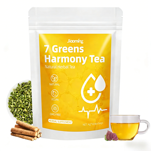 OEM ODM Ready to Ship 7 Greens Harmony <b>Tea</b> Bags Natural Hawthorn Burdock Blend Vegan GMO Free for Overall Wellness - Product Image 1