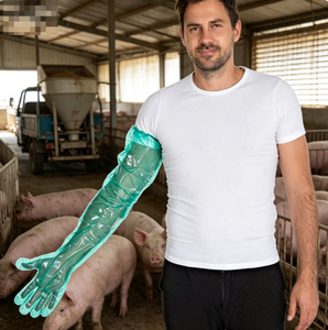 Guantes Veterinarios Desechables <span class=keywords><strong>de</strong></span> PE para Manejo y Examen en Granjas, <span class=keywords><strong>de</strong></span> Brazo Completo - Product Image 2