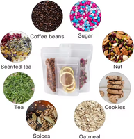 Sachets refermables en plastique givré sur mesure, sachets debout à fermeture éclair, sachets mats en mylar, sachets debout pour l'emballage alimentaire, sachets refermables pour les collations