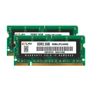 ICOOLAX DDR2 4GB 800MHZ 6400 लैपटॉप कंप्यूटर मेमोरी मॉड्यूल लैपटॉप मेमोरी रैम DDR2 2GB 800mhz