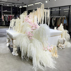 Bouquet de fleurs séchées traditionnelles éternelles, plantes suspendues préservées, installation murale, taille 1M, pour mariage, ouverture de maison, décoration intérieure - Product Image 5