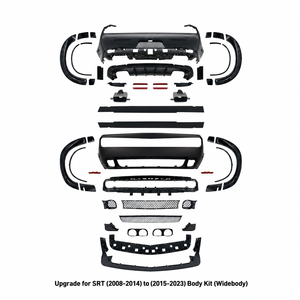 Kit de conversion de pare-chocs avant et arrière style <span class=keywords><strong>SRT</strong></span> pour Dodge <span class=keywords><strong>Challenger</strong></span> 2008-2014 vers 2015-2023, pour modèles Widebody et Narrow Body - Product Image 4