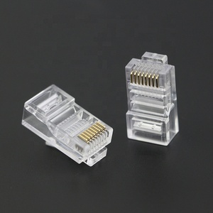 Nhà Máy Chất Lượng Cao CAT5 <span class=keywords><strong>CAT6</strong></span> <span class=keywords><strong>UTP</strong></span> 8P8C Đầu Nối RJ45 Mạ Vàng Mạng Ethernet Kết Nối Mô-đun - Product Image 3