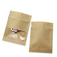 Sacs de conservation alimentaire refermables avec fenêtre transparente, impression en gravure personnalisée, fermeture éclair, résistants à l'humidité