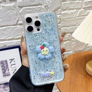 Custodia per Cellulare in Resina con Glitter Stile Fresco per Signore, per <span class=keywords><strong>iPhone</strong></span> <span class=keywords><strong>8</strong></span>, Motivo Girasole con Paillettes, <span class=keywords><strong>Cover</strong></span> <span class=keywords><strong>Protettiva</strong></span> Dolce - Product Image 6