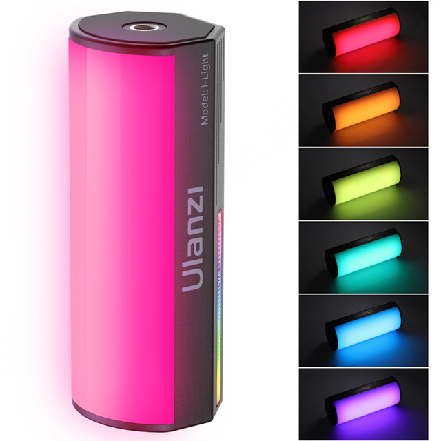 Ulanzi I-Light RGB Built-in Lithium Battery Compact Magnetic Tube LED Video Light, Portable Camera Light for Canon Nikon SLR