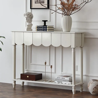 Table console moderne en bois massif de haute qualité avec miroir pour salon et salle à manger