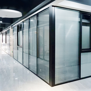 Mới đến Giao hàng nhanh chóng tối giản cách âm kính nhôm phân vùng cửa Tường Văn phòng kính phân vùng - Product Image 2