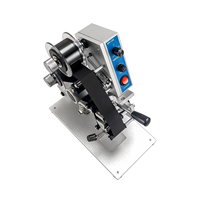 Machine d'impression de codage de date par lot automatique alternative Distributeur automatique de codes à barres Qr Machine à jet d'encre avec scellant à pédale