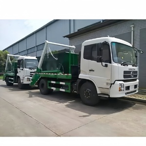 รถบรรทุกเก็บขยะแบบสวิงอาร์ม Dongfeng ระบบไฮดรอลิก ความจุ 6001-10000 ลิตร เครื่องยนต์ดีเซล 4x2 เกียร์ธรรมดา สำหรับเก็บขยะ ใหม่และมือสอง - Product Image 3