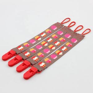 Customized Polyester Funny <b>Dummy</b> Nipple Pacifier Holder <b>Clip</b> for Baby - Product Image 3