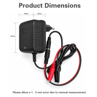 Chargeur de batterie au plomb 12V 2A pour voiture électrique enfant, vente en gros, prise US, prise en charge OEM ODM, directement de l'usine