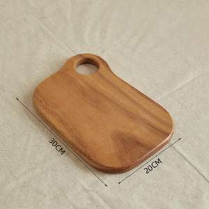 ถาดสเต็กและพาสต้าทรงรีทำจากไม้วอลนัทแท้ พร้อมรูและหูจับ สำหรับใช้ในบ้านและร้านอาหาร ขายส่งจากโรงงาน ราคาพิเศษ - Product Image 4