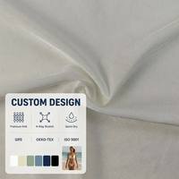 Tela de Tricot de Nailon y Elastano, Suave y de Secado Rápido, 82% Nailon, 18% Elastano, para Trajes de Baño