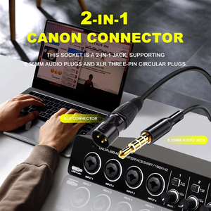 Interface audio BMG U404 avec alimentation fantôme 48V 2-en-1 pour connecteur 4 canaux pour enregistrement en studio - Product Image 3
