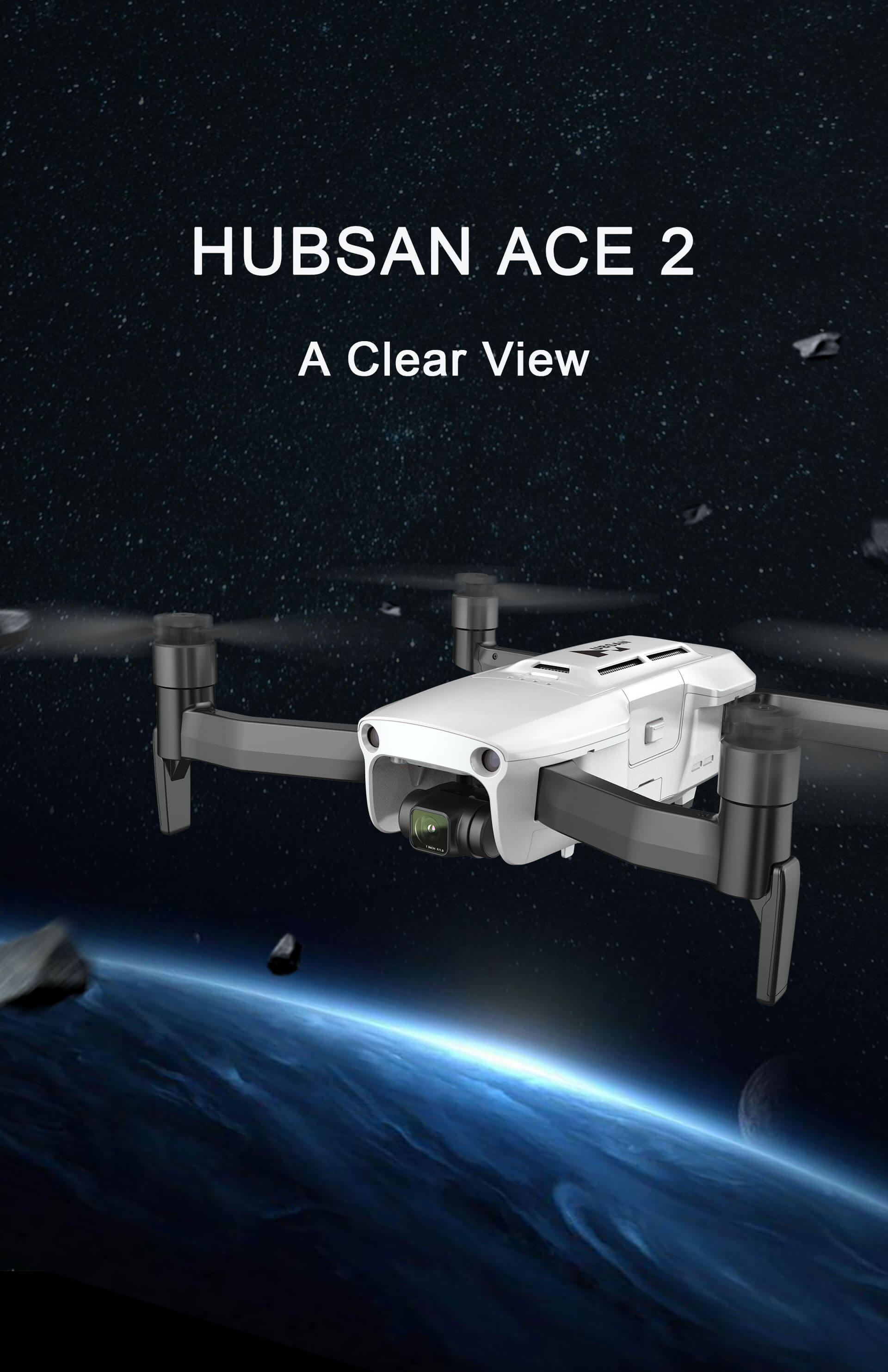 HOSHI HUBSAN ACE 2 Combo Version GPS Drone 1Inch 20MP Camera 53min Flight Time 16KM FPV Professional Drone Long Range Drone