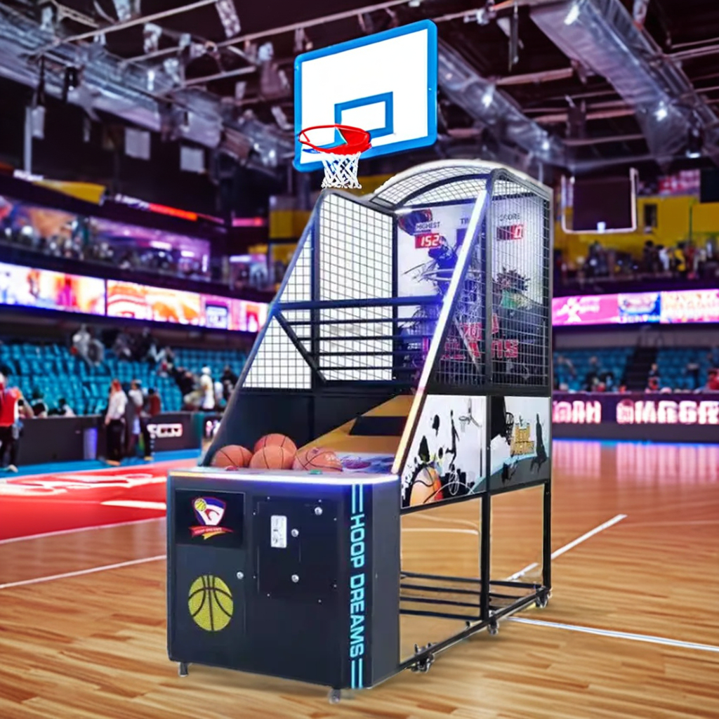 2024 Newest Street Basketball Hoop Arcade Machine Electronic Shooting Ball Game Machine Basketball Machine for Amusement